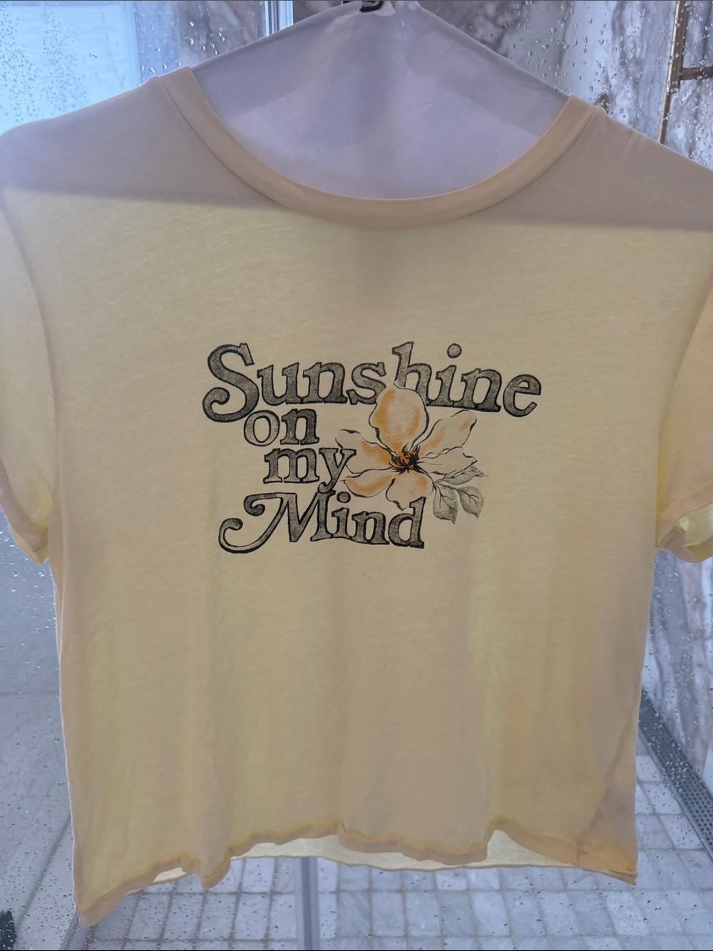 Z Supply Yellow "Sunshine On My Mind" Short Sleeve Tee